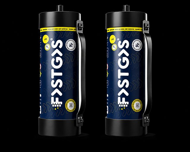 Fastgas 4KG Wegwerp Tank &mdash; 2 tanks